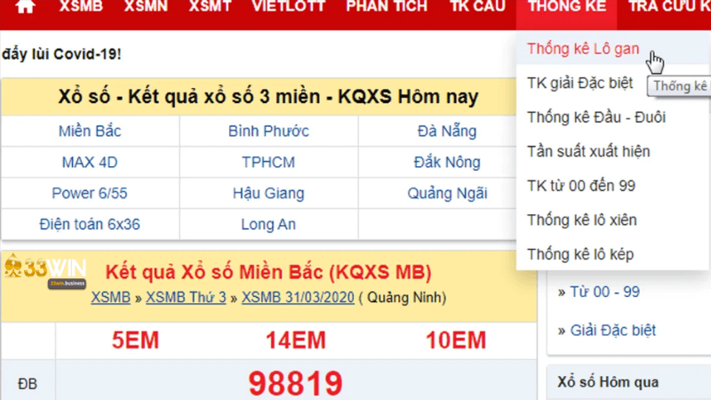 Lô Gan Xổ Số Miền Bắc Hôm Nay